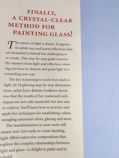 Stunning CRYSTAL & GLASS By Joyce Roletto Faulknor HB Book - I Bought a Yard Sale