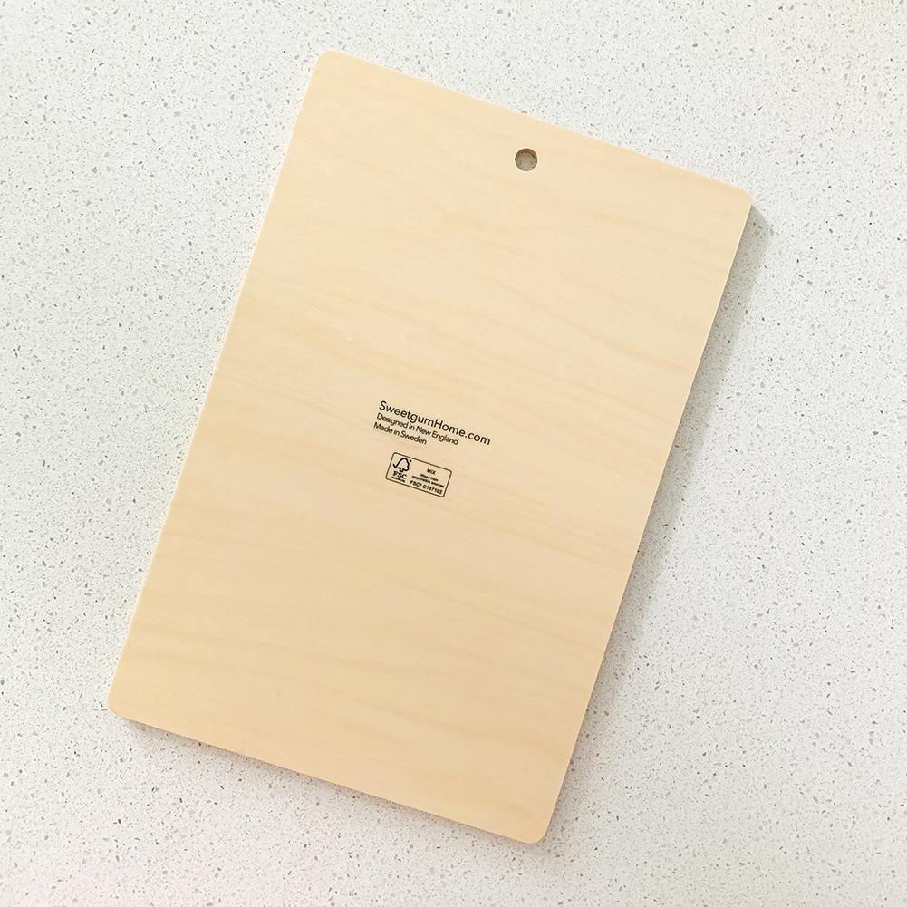 Sustainable Cutting Board | Bloom in Blue - I Bought a Yard Sale