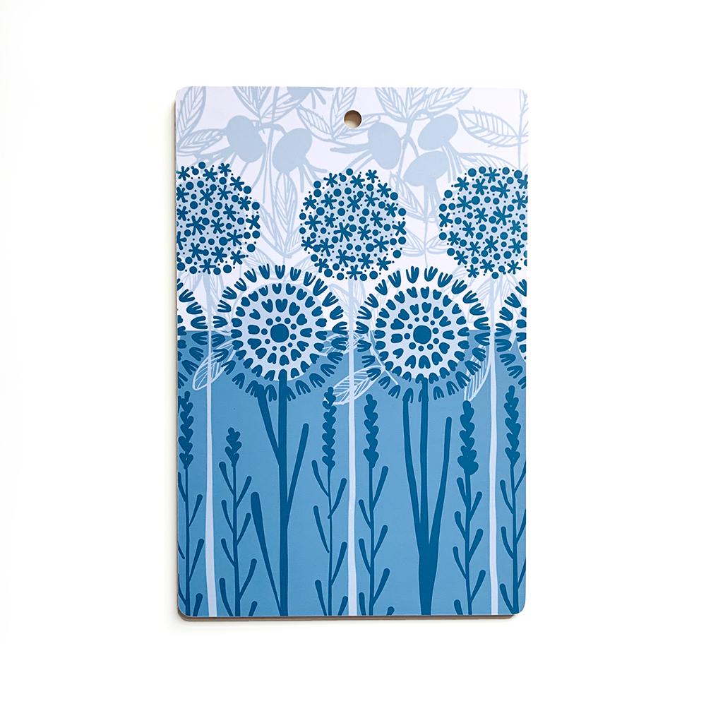 Sustainable Cutting Board | Bloom in Blue - I Bought a Yard Sale