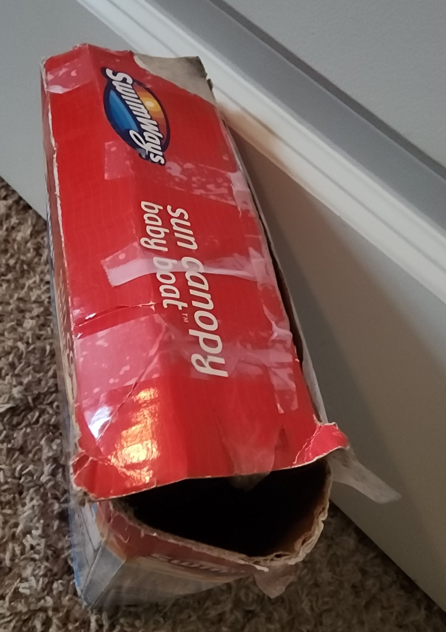 SwimWays Sun Canopy Baby Boat - Turtle new, box has some wear Features - I Bought a Yard Sale