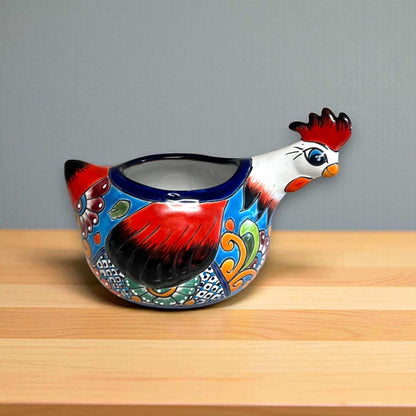 Talavera Chicken Planter | Handmade Mexican Ceramic Pot - I Bought a Yard Sale