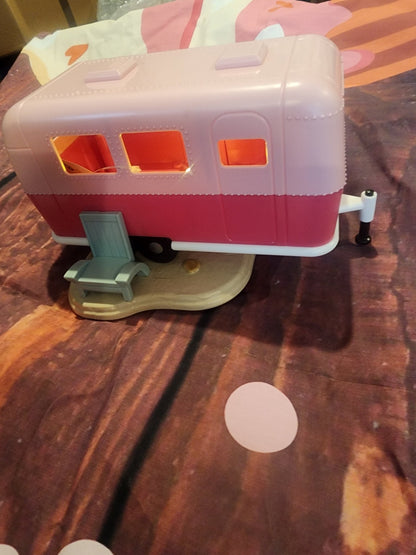 Target Bullseye Lighted Pink Airstream Camper Retro Decor Novelty Toy NEW - I Bought a Yard Sale