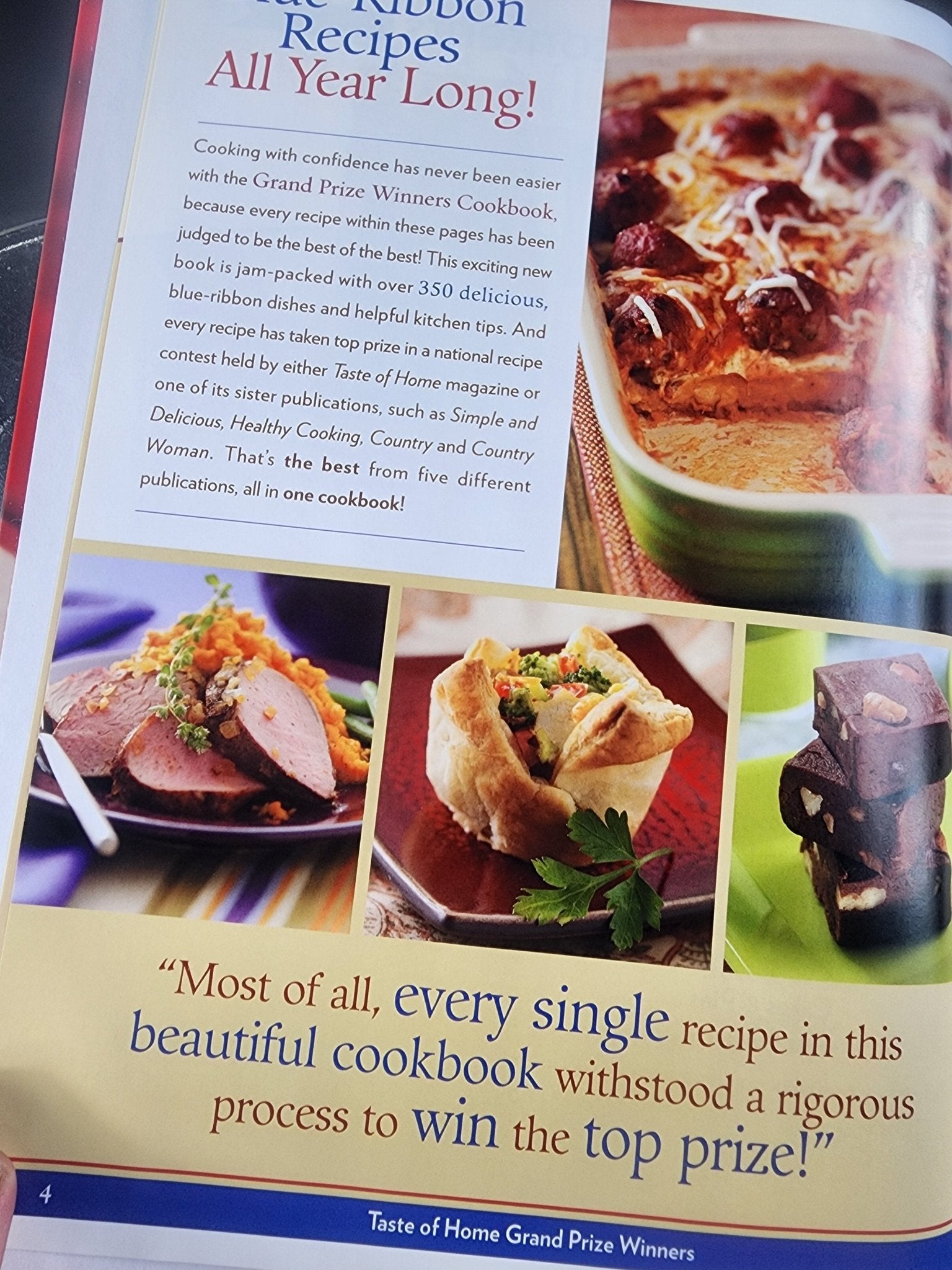 Taste of Home Grand Prize Winners Illustrated Hardback Cookbook - I Bought a Yard Sale