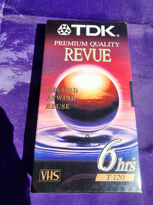 TDK Premium Quality Revue Blank VHS Tape T - 120 6 hrs Brand New Sealed - I Bought a Yard Sale