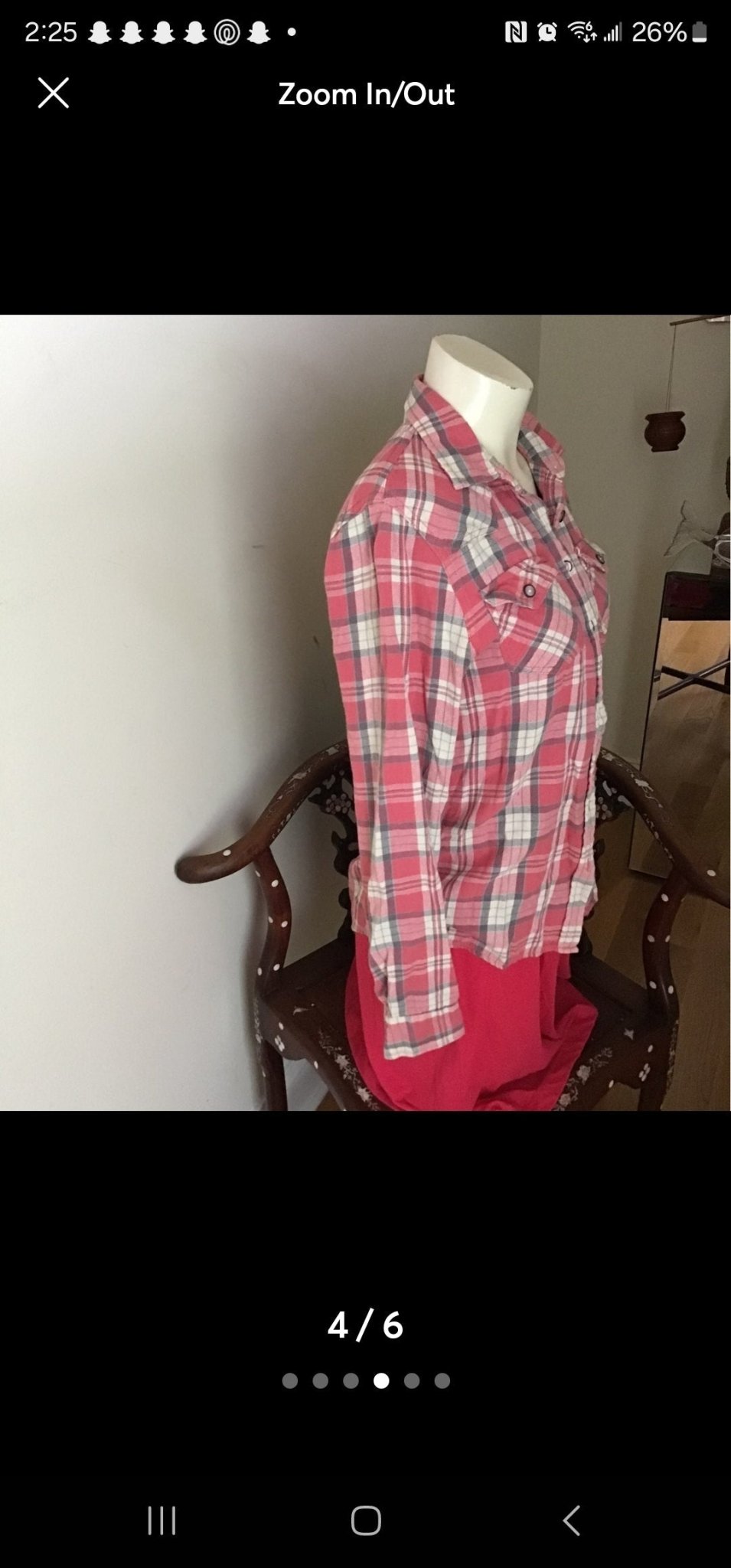 Teen's Pink Plaid Flannel Shirt by Vanilla Star (S) - I Bought a Yard Sale