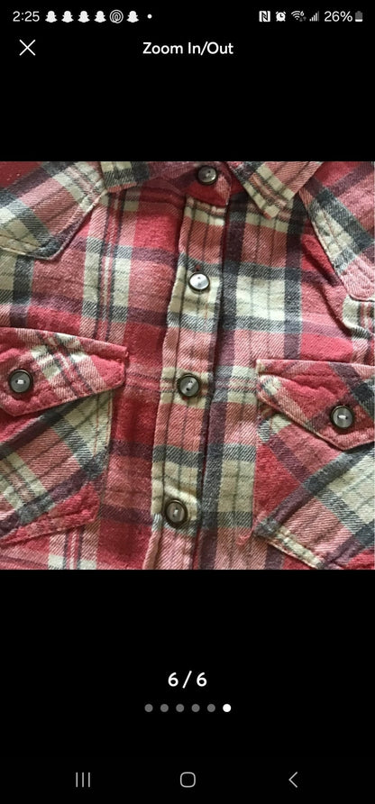 Teen's Pink Plaid Flannel Shirt by Vanilla Star (S) - I Bought a Yard Sale