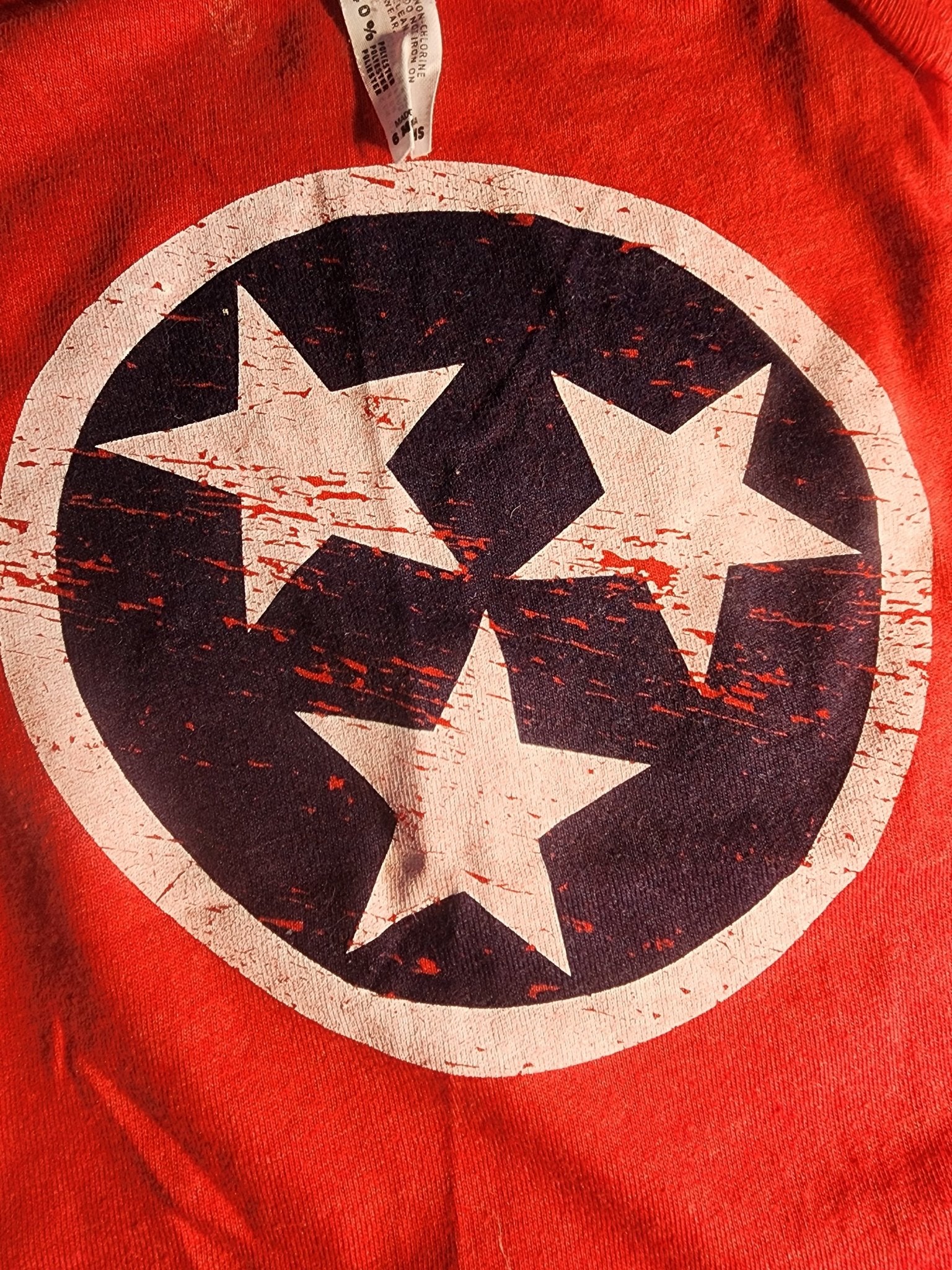 Tennessee Tri - star Onesie 6 Months Red White & Blue - I Bought a Yard Sale