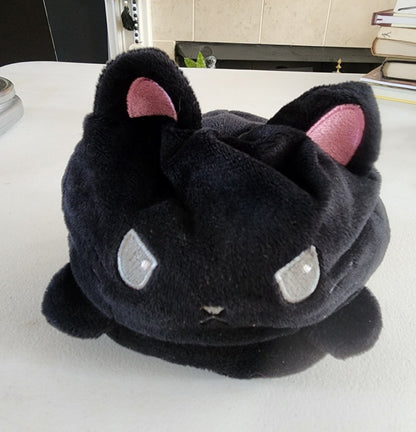 The Original Reversible Cat Plushie - Black Cat Sensory Fidget Stuffed Animal - I Bought a Yard Sale