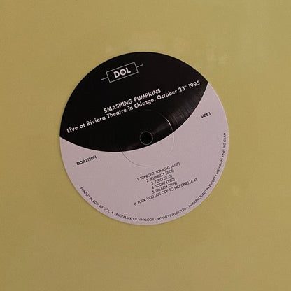 The Smashing Pumpkins Live at Riviera Theatre in Chicago, October 23th 1995 DOL 2xLP, Unofficial, Yel Mint (M) Mint (M) - I Bought a Yard Sale