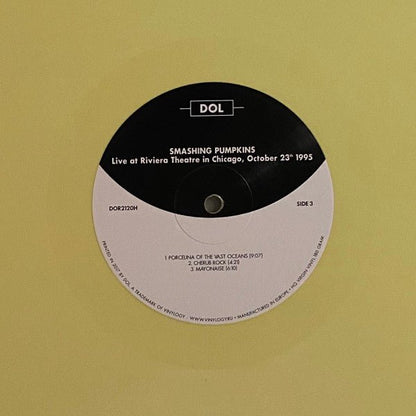 The Smashing Pumpkins Live at Riviera Theatre in Chicago, October 23th 1995 DOL 2xLP, Unofficial, Yel Mint (M) Mint (M) - I Bought a Yard Sale