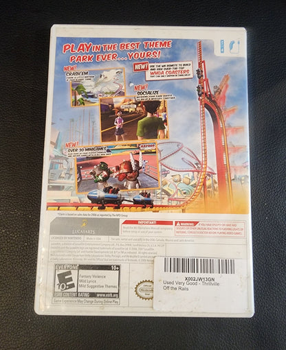 Thrillville: Off the Rails Nintendo Wii Game Complete - I Bought a Yard Sale