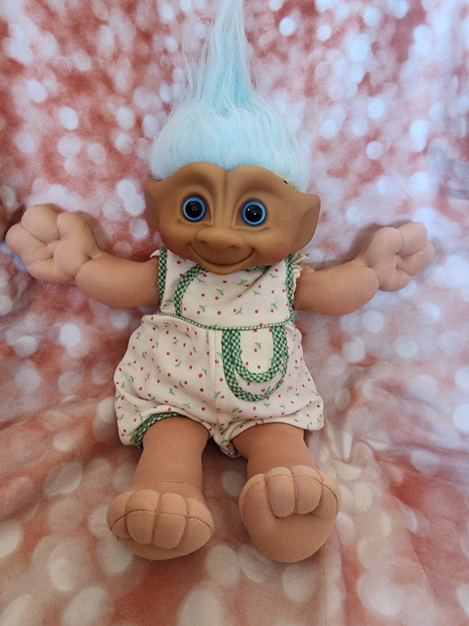 Treasure Troll Soft Body DOLL Blue Hair 12" by Ace Novelty - I Bought a Yard Sale