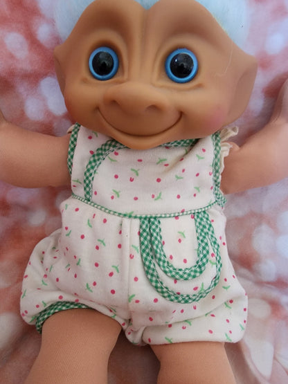 Treasure Troll Soft Body DOLL Blue Hair 12" by Ace Novelty - I Bought a Yard Sale