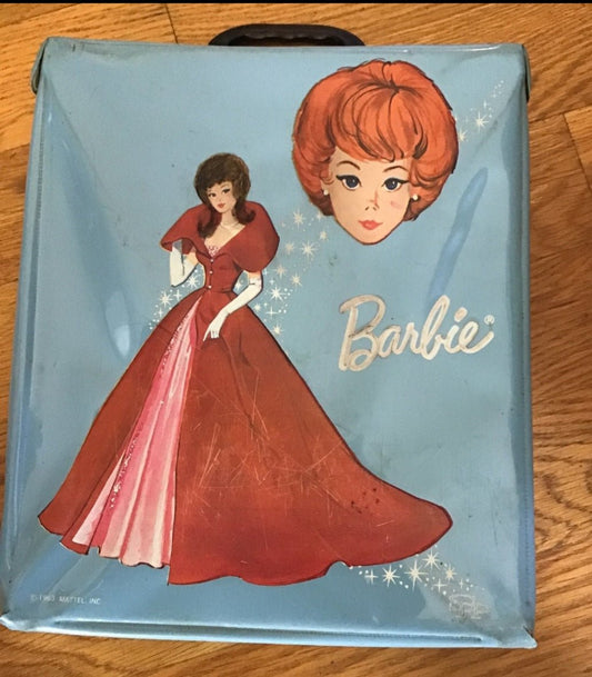 Vintage 1963 Mattel Barbie Case - Blue - I Bought a Yard Sale
