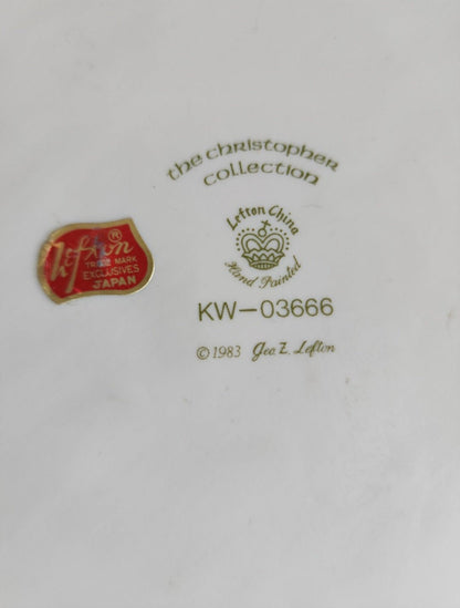 Vintage 1983 Lefton Christopher Collection Nativity Christmas Plate - I Bought a Yard Sale