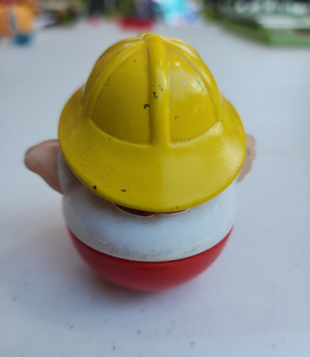 Vintage 1987 Playskool Little People Weebles Wobble Firemen White Shirt. - I Bought a Yard Sale