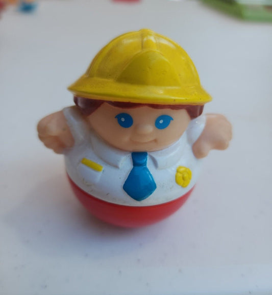 Vintage 1987 Playskool Little People Weebles Wobble Firemen White Shirt. - I Bought a Yard Sale