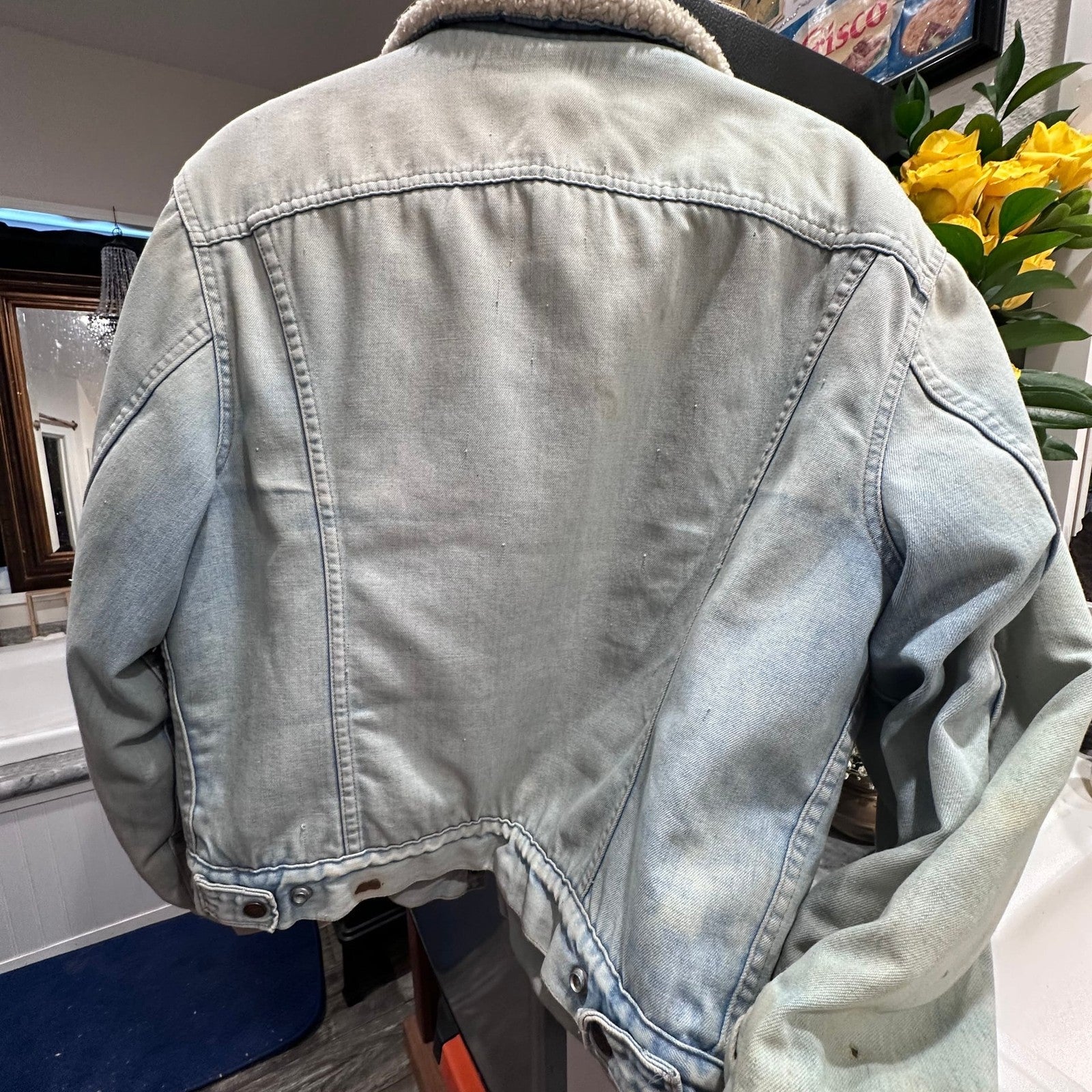 Vintage 80s Levi's Orange Tab Sherpa Trucker Jacket - I Bought a Yard Sale