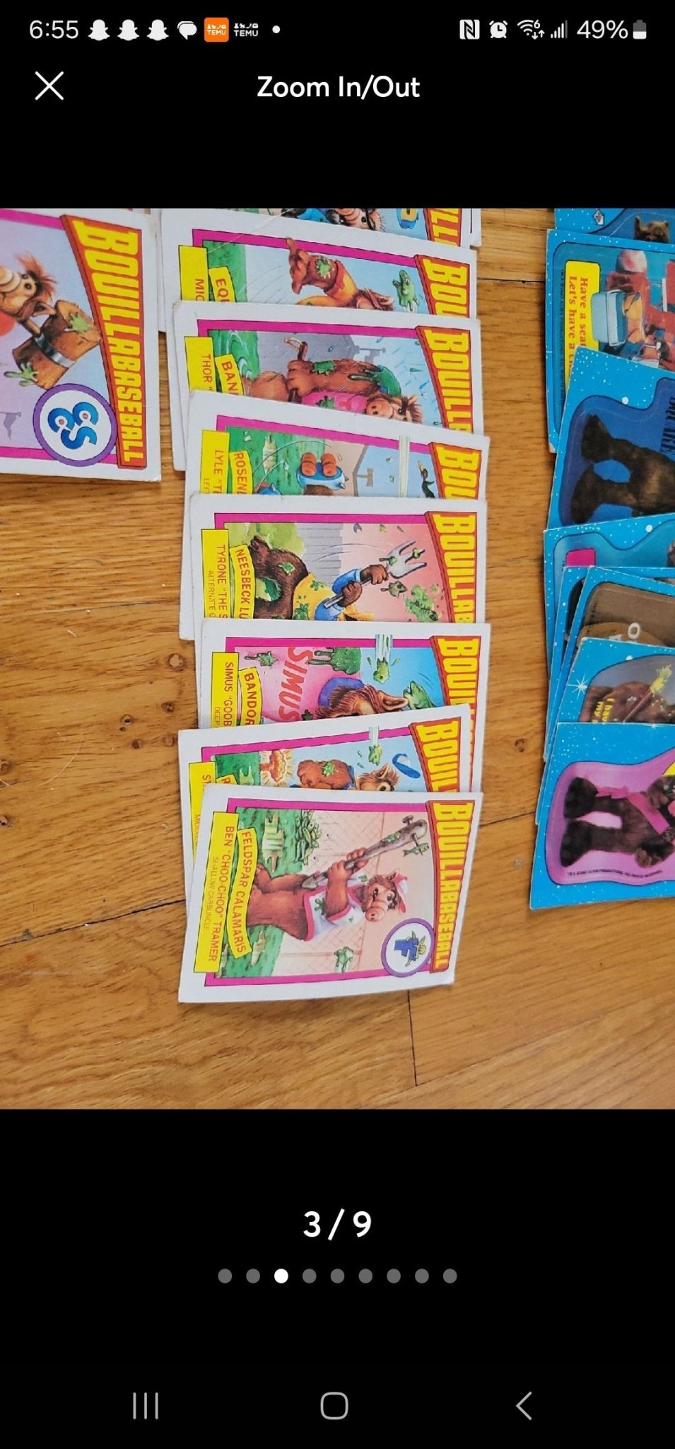 Vintage Alf & Bouillabaseball Trading Card Collection - I Bought a Yard Sale