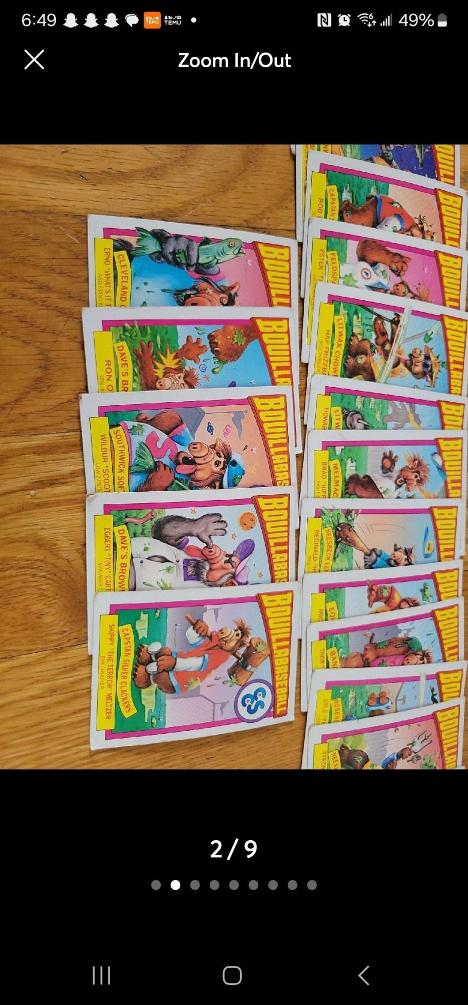 Vintage Alf & Bouillabaseball Trading Card Collection - I Bought a Yard Sale
