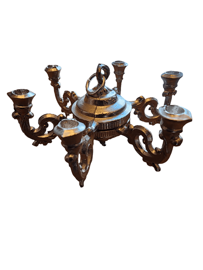 Vintage Candle Chandelier 1:12 Dollhouse Miniature - I Bought a Yard Sale