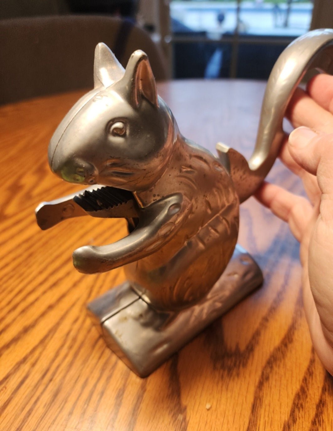 Vintage Charming Aluminum Squirrel Nutcracker - I Bought a Yard Sale