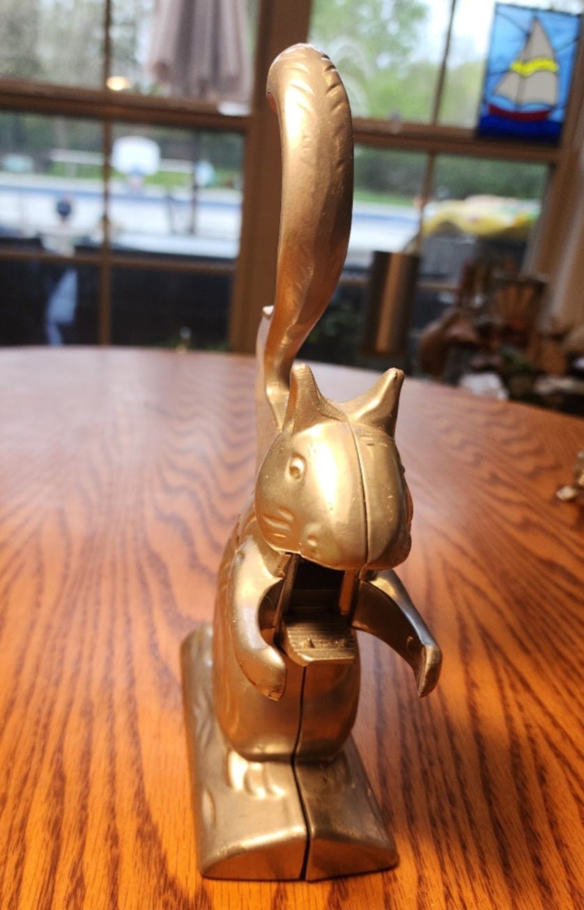 Vintage Charming Aluminum Squirrel Nutcracker - I Bought a Yard Sale