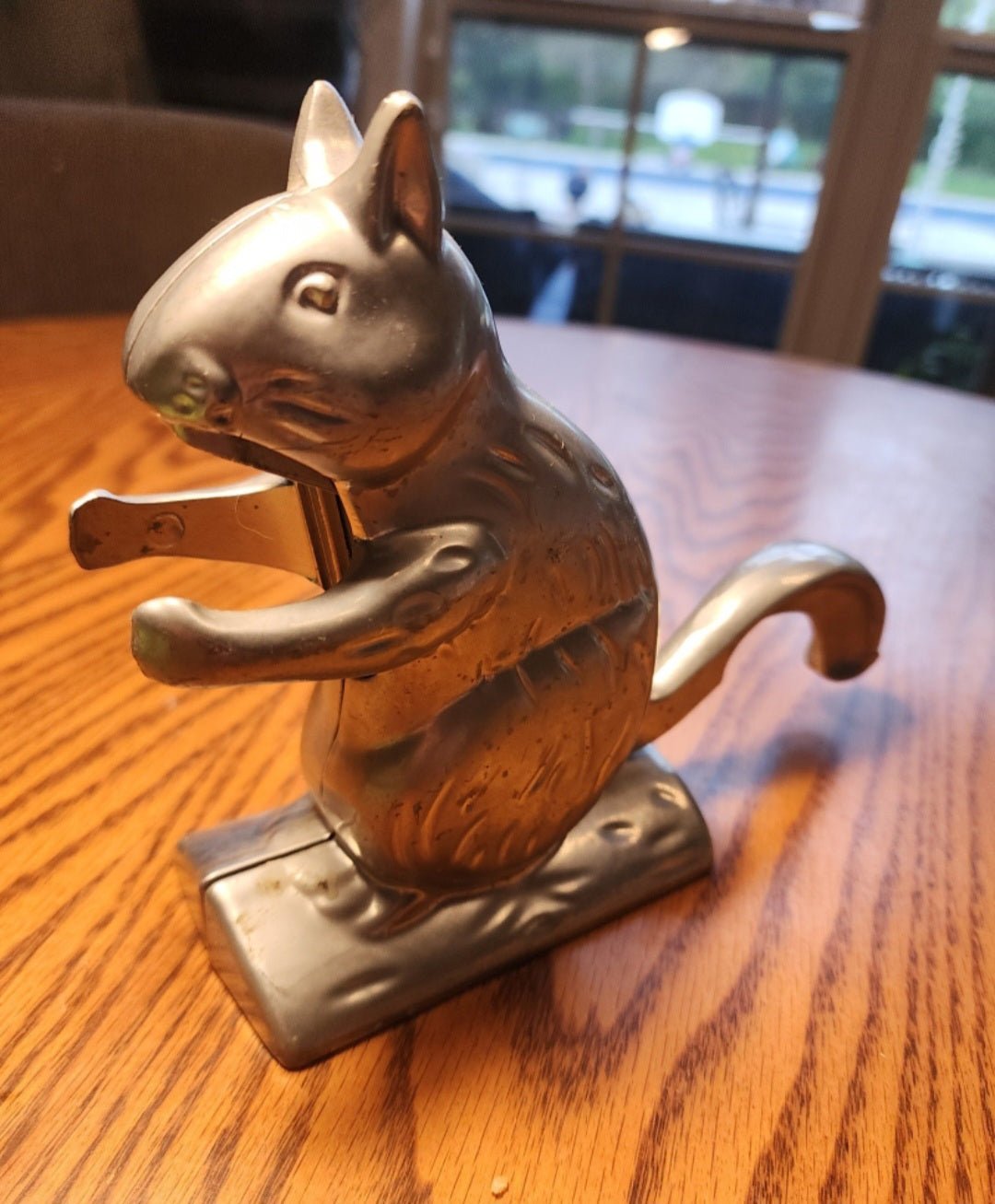 Vintage Charming Aluminum Squirrel Nutcracker - I Bought a Yard Sale