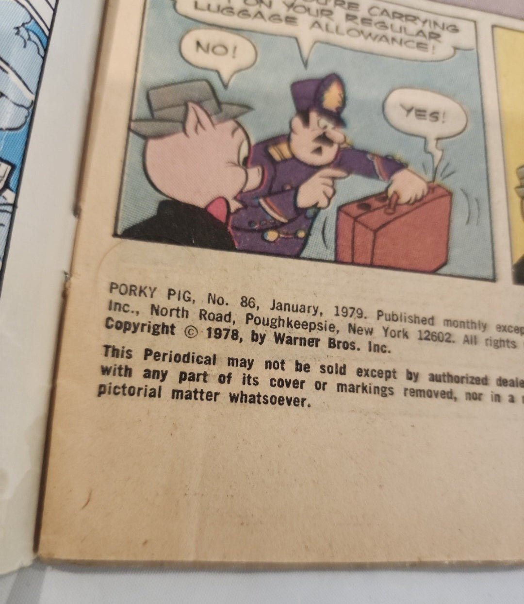 Vintage Comic Book Porky Pig & Bugs Bunny 86 1979 Gold Key - I Bought a Yard Sale