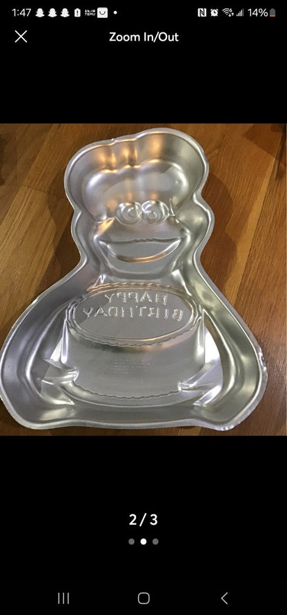 Vintage Cookie Monster cake pan from 1982 - I Bought a Yard Sale