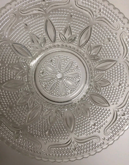 Vintage Crystal Heritage Hobnail Fruit Bowl By Federal Glass Co. 10 - 1/2" in diameter - I Bought a Yard Sale
