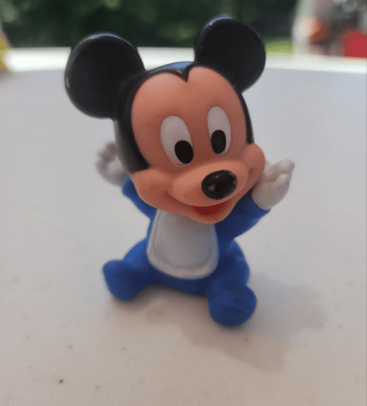 Vintage Disney Baby Mickey Mouse Toy Rubber 2.5 Inch - I Bought a Yard Sale