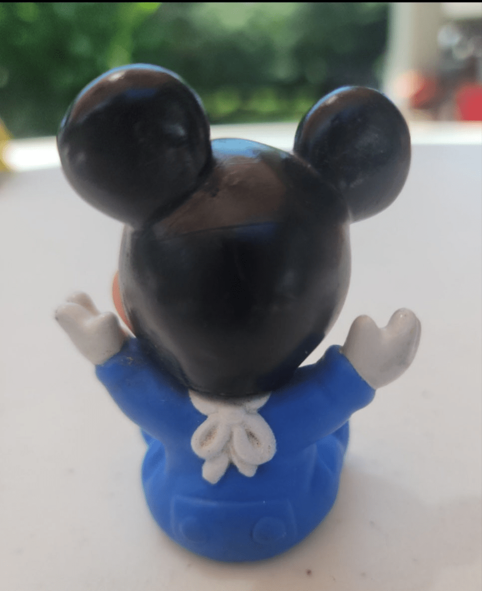 Vintage Disney Baby Mickey Mouse Toy Rubber 2.5 Inch - I Bought a Yard Sale