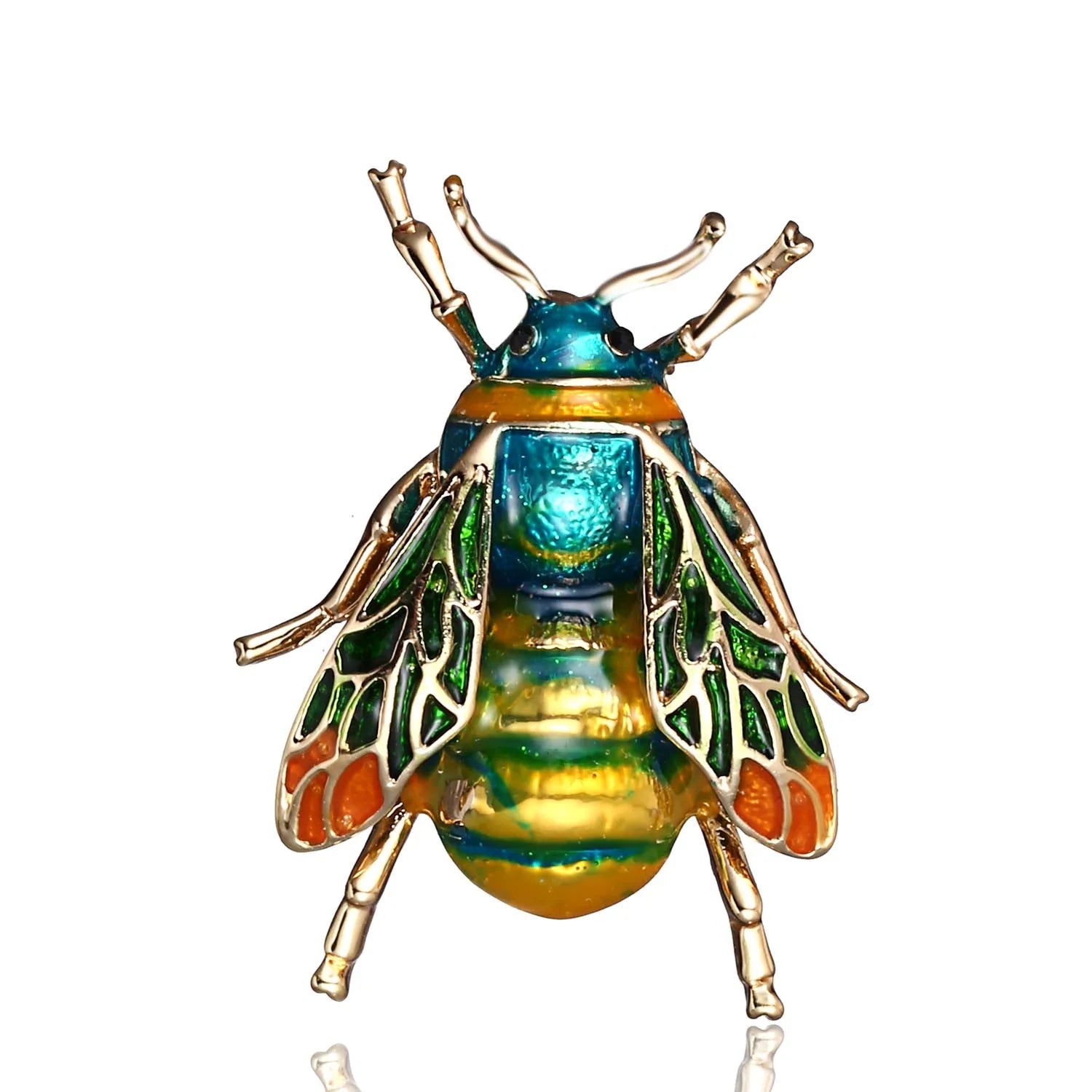 Vintage Enamel Crystal Rhinestone Bee Brooch Jewelry Wholesale - I Bought a Yard Sale