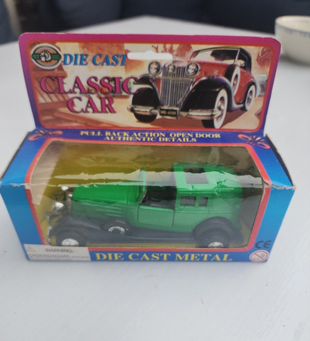 Vintage JE Toys, Diecast Metal Classic Car, 4.50" Long Pull Back by J.E. Toys - I Bought a Yard Sale