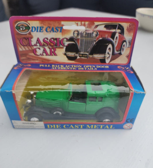 Vintage JE Toys, Diecast Metal Classic Car, 4.50" Long Pull Back by J.E. Toys - I Bought a Yard Sale