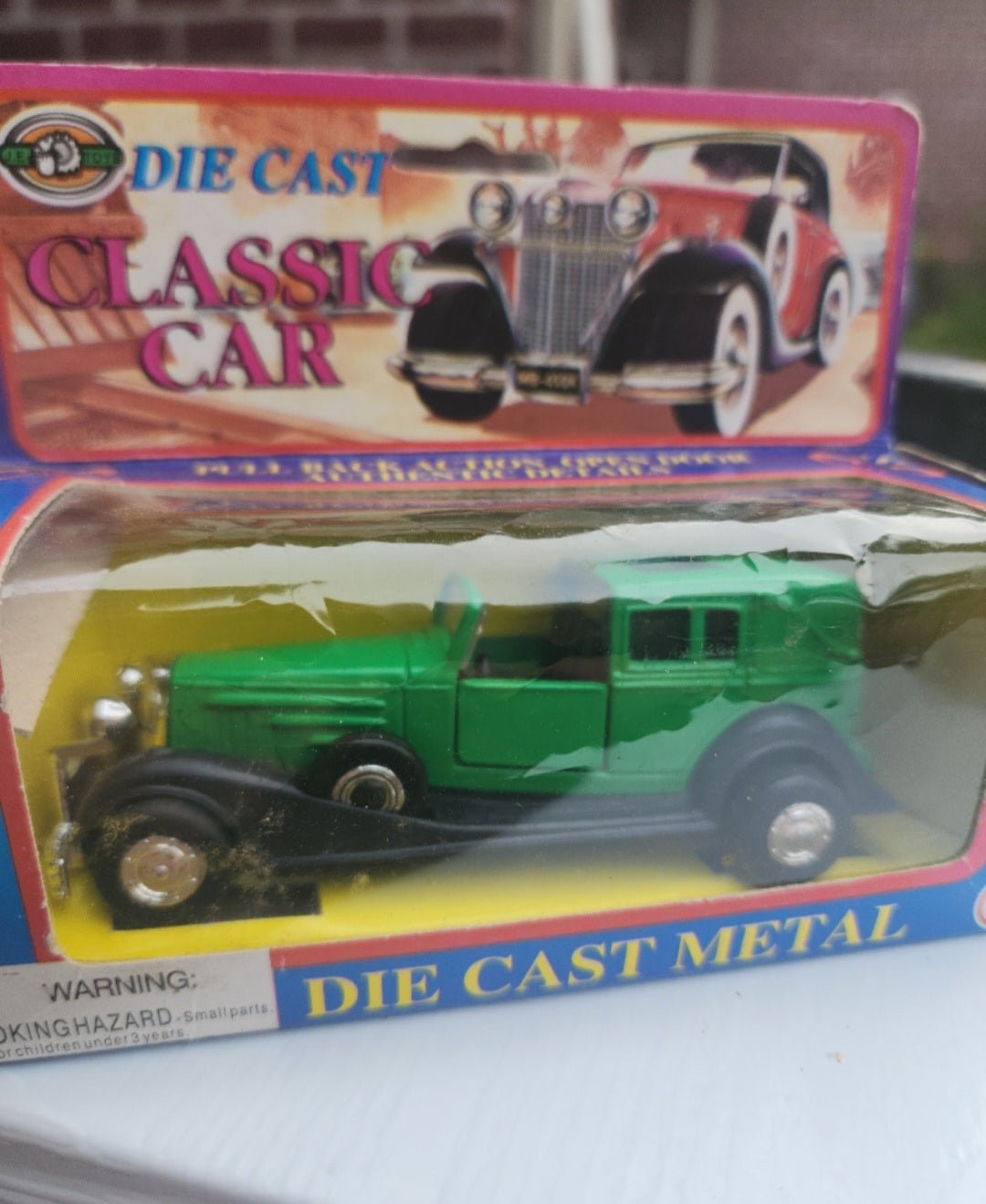 Vintage JE Toys, Diecast Metal Classic Car, 4.50" Long Pull Back by J.E. Toys - I Bought a Yard Sale