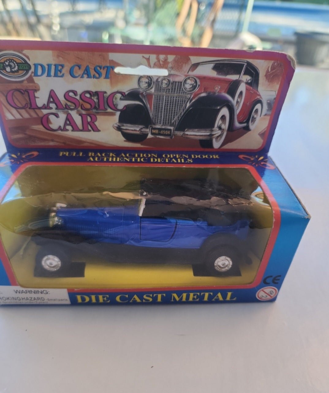 Vintage JE Toys, Diecast Metal Classic Car, aprox. 4.50" Long by J.E. Toys Pull - I Bought a Yard Sale