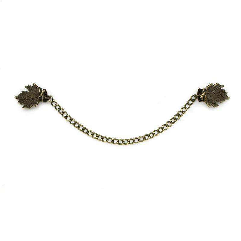 Vintage Leaf Tassel Cardigan Clip Brooch Pin Jewelry - I Bought a Yard Sale