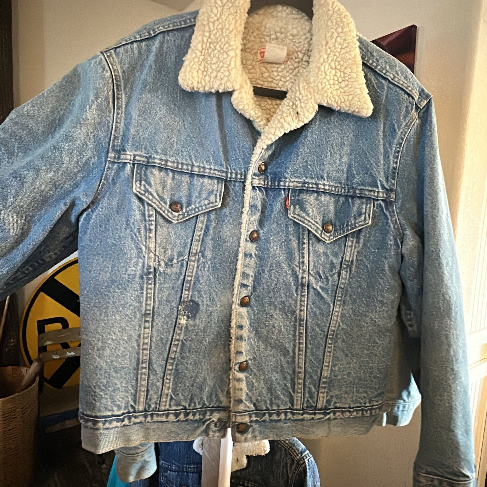 Vintage Levi's Sherpa Trucker Jacket - I Bought a Yard Sale