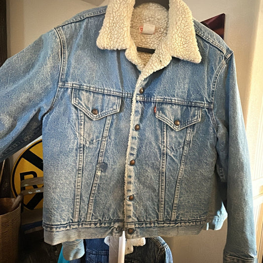 Vintage Levi's Sherpa Trucker Jacket - I Bought a Yard Sale