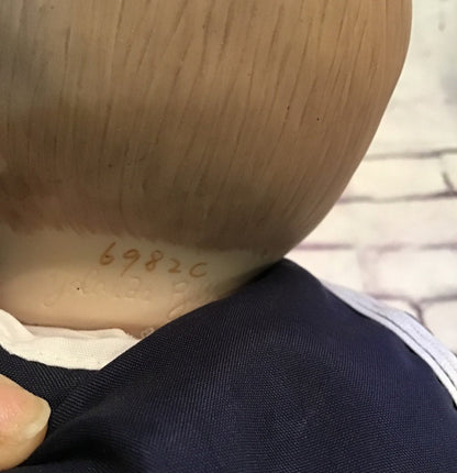 Vintage Porcelain Matthew Sailor Baby Boy Doll - I Bought a Yard Sale