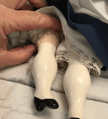 Vintage Porcelain Pilgrim doll. 16" - I Bought a Yard Sale