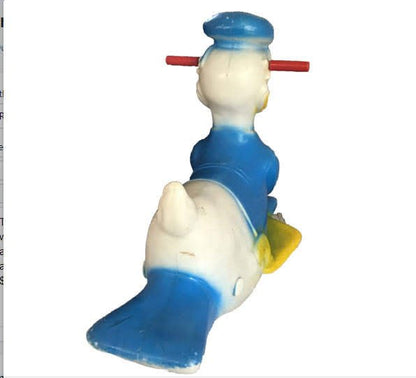 Vintage Rare Disney Donald Blow Mold Duck Toy Rocker - I Bought a Yard Sale