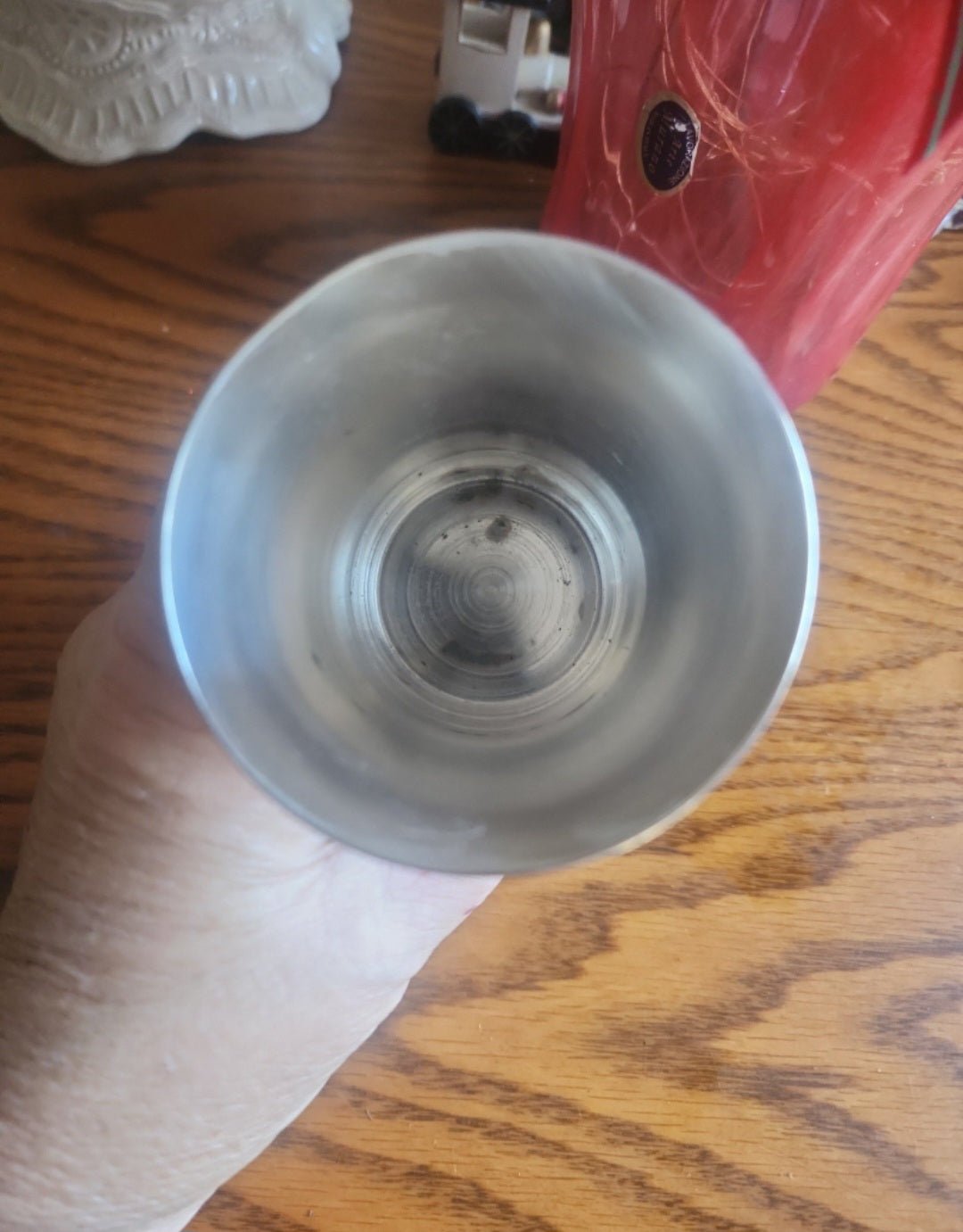 Vintage Silver Plate NAPIER Child Baby Cup wirh Music Box Lullaby Rockabye Baby Tune. - I Bought a Yard Sale