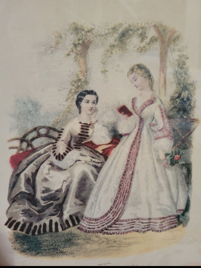 Vintage Victorian print Picture La Mide Illustre Victorian - I Bought a Yard Sale