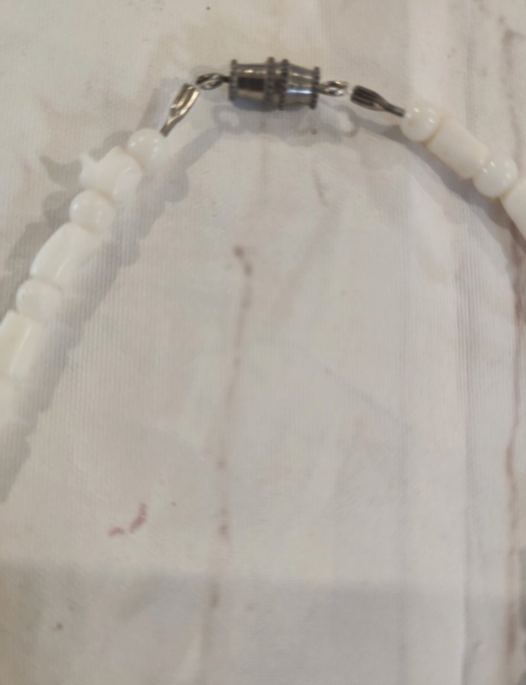 Vintage White Shell Bohemian Necklace - I Bought a Yard Sale