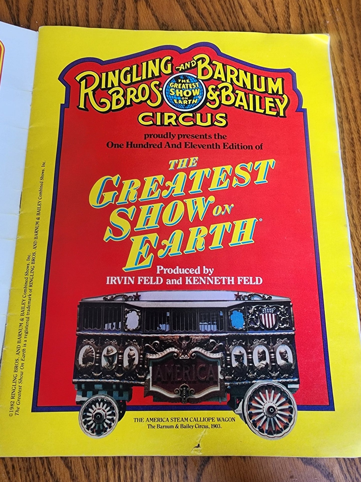 Vtg 1981 Ringling Bros and Barnum & Bailey Circus 11th Edition Souvenir bk progr - I Bought a Yard Sale