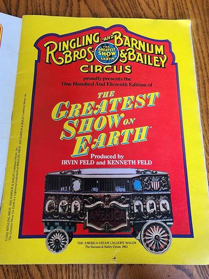 Vtg 1981 Ringling Bros and Barnum & Bailey Circus 11th Edition Souvenir bk progr - I Bought a Yard Sale