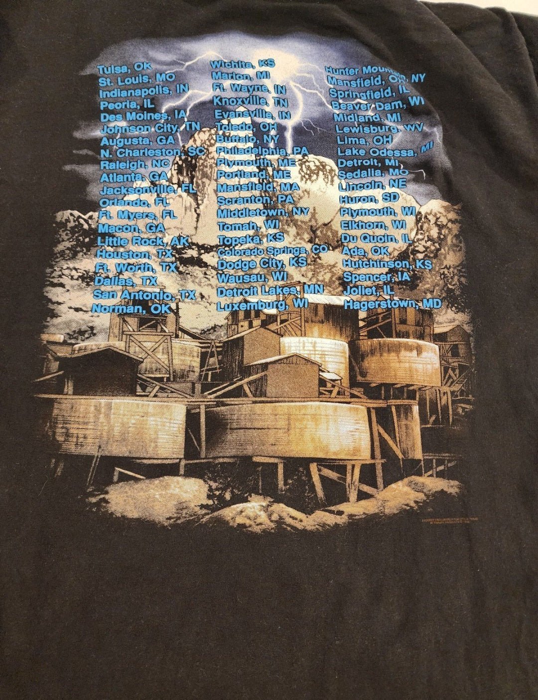 VTG Tennessee River Gold LITTLE TEXAS Band Concert Mens Dbl sided T Shirt Sz L - I Bought a Yard Sale